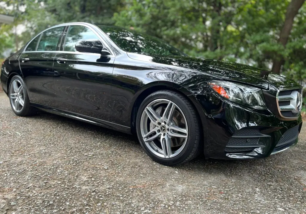 Mercedes all paint corrected and scratches removed.