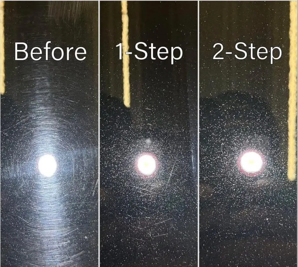 before and after paint correction