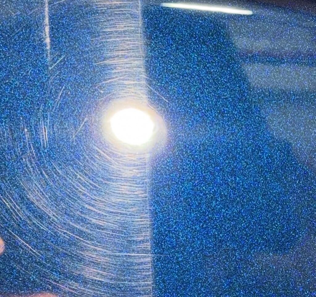 Swirl and scratch removal polishing and paint correction