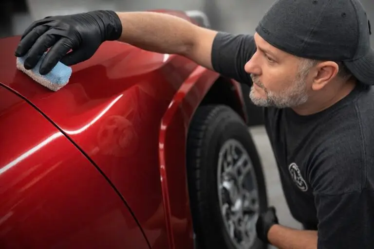 owner applying a ceramic coating