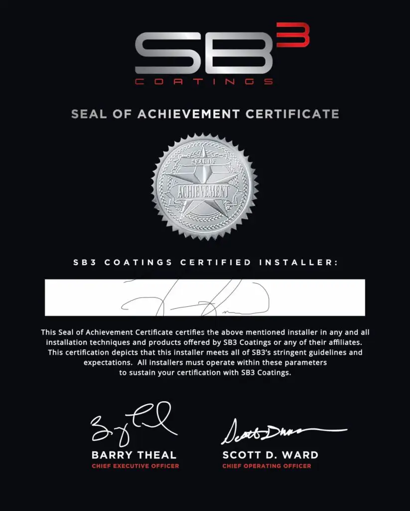 Installer certification