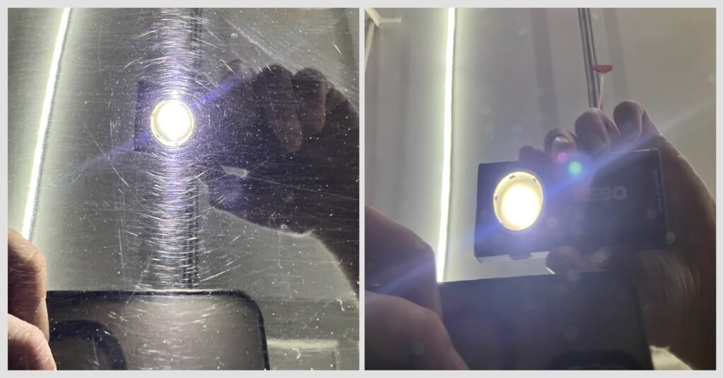 car paint swirl marks before after polishing