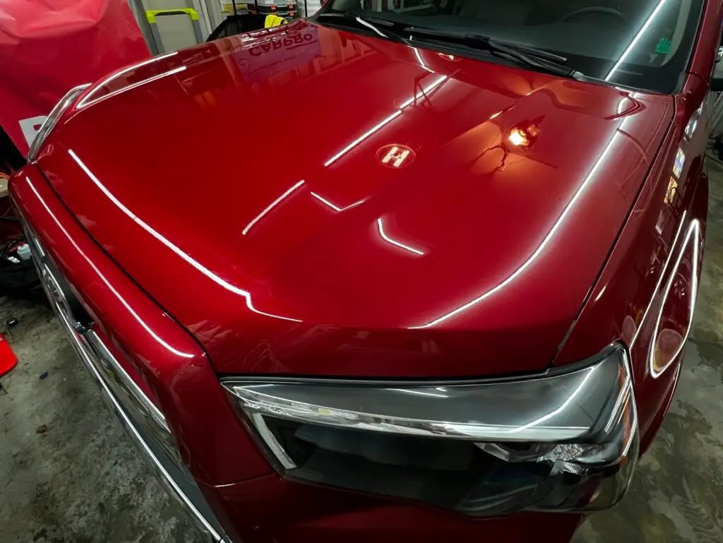 car paint polishing before after